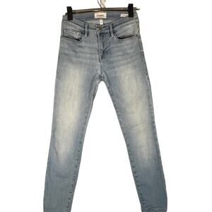 FRAME Women’s Light Blue Le Skinny de Jeanne Ankle Denim Jeans Size 25